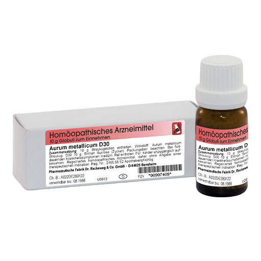 AURUM METALLICUM D 30 Globuli