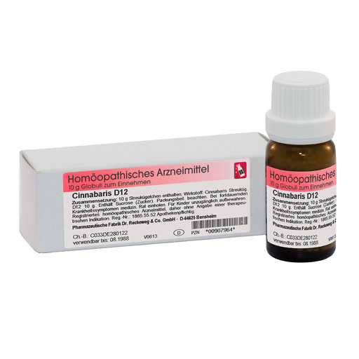 CINNABARIS D 12 Globuli