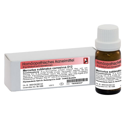 MERCURIUS SUBLIMATUS corrosivus D 12 Globuli