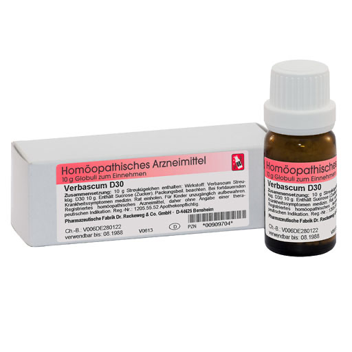 VERBASCUM D 30 Globuli