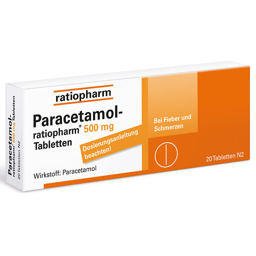 PARACETAMOL-ratiopharm 500 mg Tabletten - bei Fieber & Schmerzen
