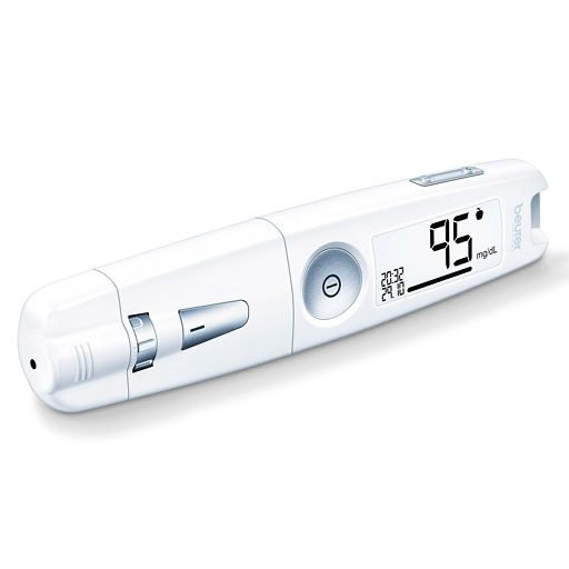 BEURER GL50 Blutzuckermessgerät mg/dl weiß