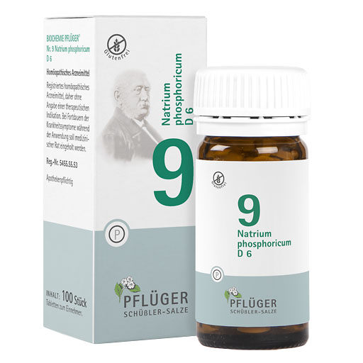 BIOCHEMIE Pflüger 9 Natrium phosphoricum D 6 Tabl.
