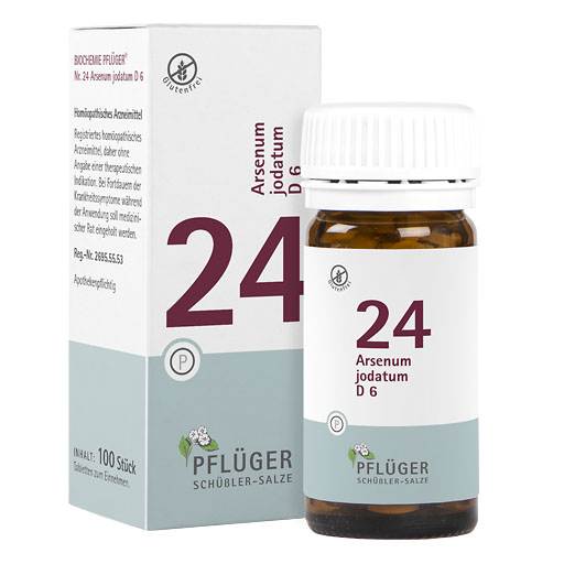 BIOCHEMIE Pflüger 24 Arsenum jodatum D 6 Tabletten