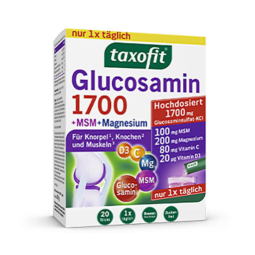 TAXOFIT Glucosamin 1700+MSM+Magnesium Sticks