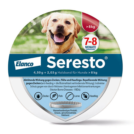 SERESTO 4,50g + 2,03g Halsband für Hunde ab 8kg
