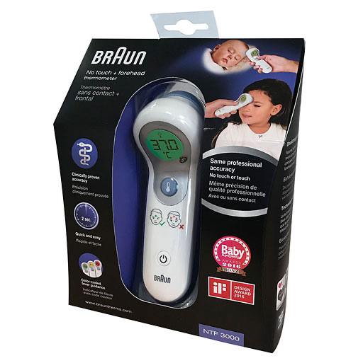 BRAUN NTF3000 no-touch & Stirnthermometer