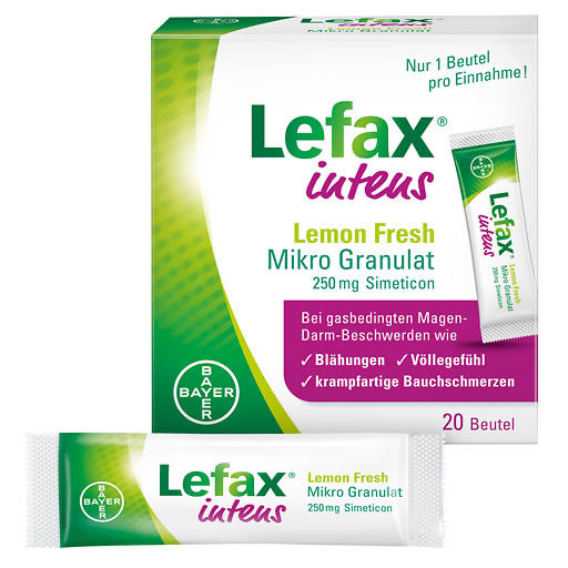 LEFAX intens Lemon Fresh Mikro Granul.250 mg Sim.