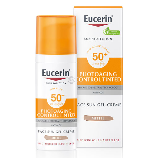 EUCERIN Sun CC Creme getönt mittel LSF 50+