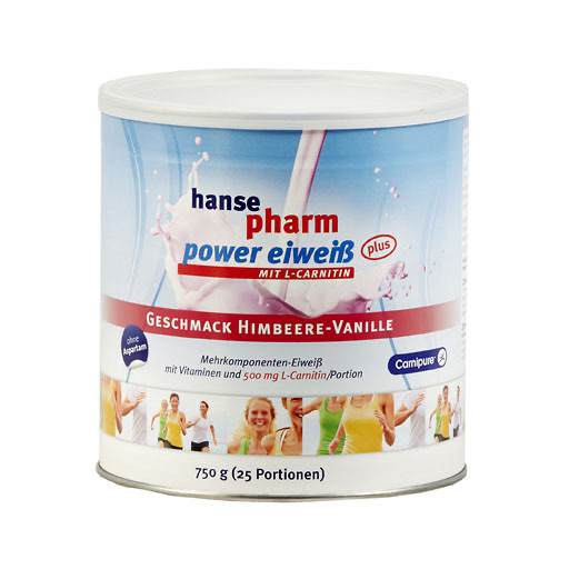 HANSEPHARM Power Eiweiß plus Himbeere-Vanille Plv.