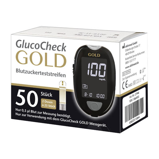 GLUCOCHECK GOLD Blutzuckerteststreifen