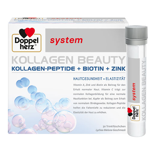 DOPPELHERZ Kollagen Beauty system Trinkfläschchen