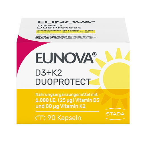 EUNOVA DuoProtect D3+K2 1000 I.E./80 μg Kapseln