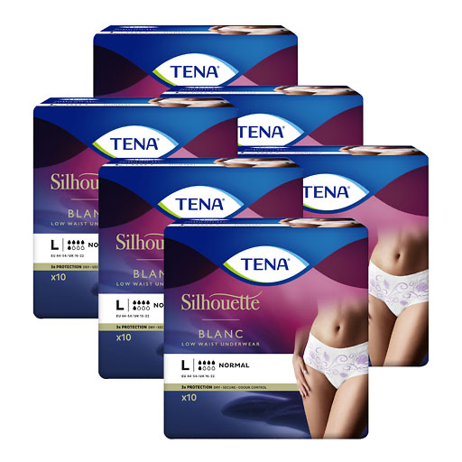 TENA SILHOUETTE Normal L blanc Inkontinenz Pants