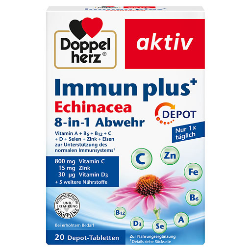 DOPPELHERZ Immun plus Echinacea Depot Tabletten