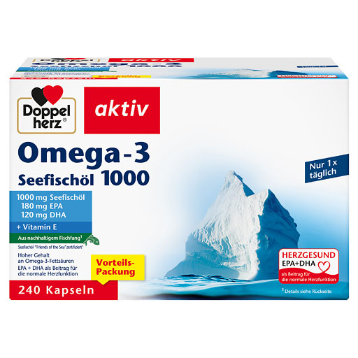 DOPPELHERZ Omega-3 Seefischöl 1000 Kapseln