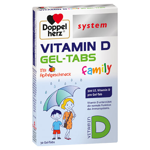 DOPPELHERZ Vitamin D Gel-Tabs family system
