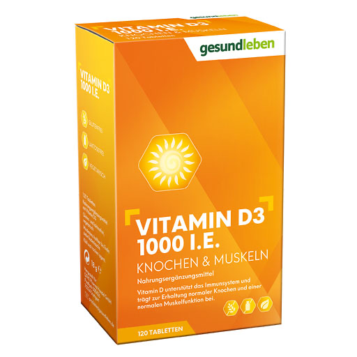 GESUND LEBEN Vitamin D3 1000 I.E. Tabletten