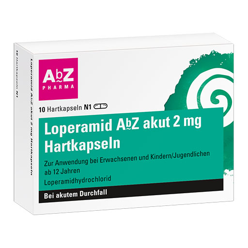 LOPERAMID AbZ akut 2 mg Hartkapseln - bei Durchfall