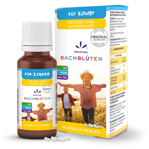 BACHBLÜTEN Kinder Globuli gelöst und entspannt