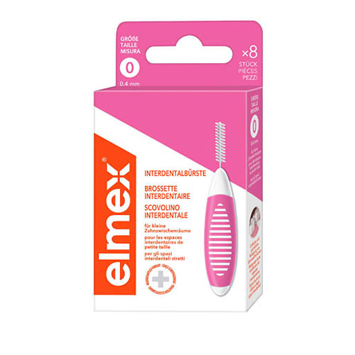 ELMEX Interdentalbürsten ISO Gr.0 0,4 mm rosa
