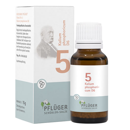 BIOCHEMIE Pflüger 5 Kalium phosphoricum D 6 Glob.