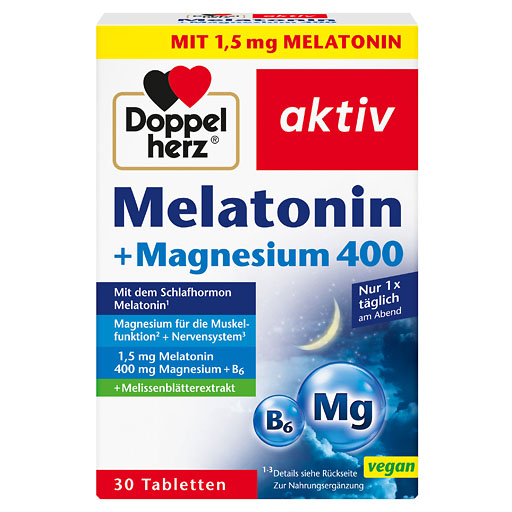 DOPPELHERZ Melatonin+Magnesium 400 Tabletten