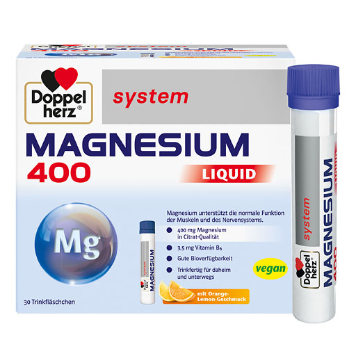 DOPPELHERZ Magnesium 400 Liquid system Trinkamp.