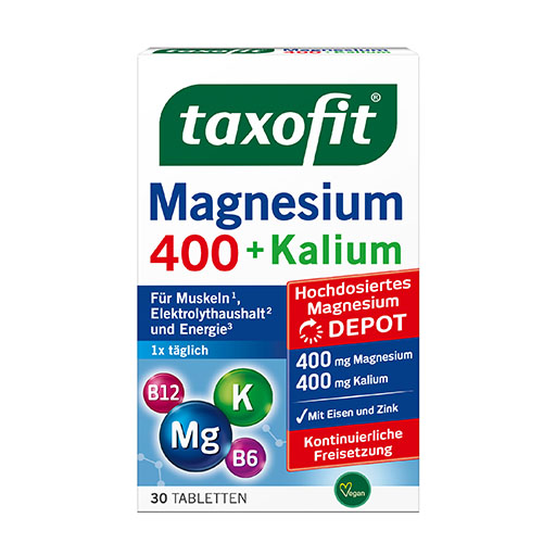 TAXOFIT Magnesium 400+Kalium Depot Tabletten