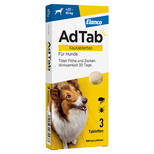 AdTab 900 mg Kautabletten für Hunde >22-45 kg