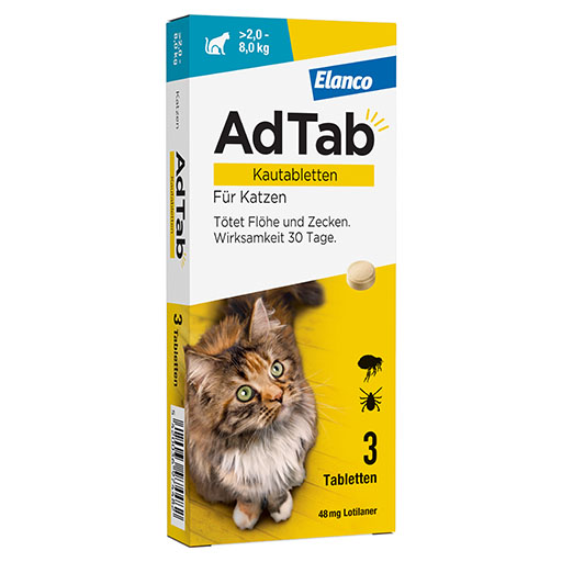 AdTab 48 mg Kautabletten für Katzen >2-8 kg