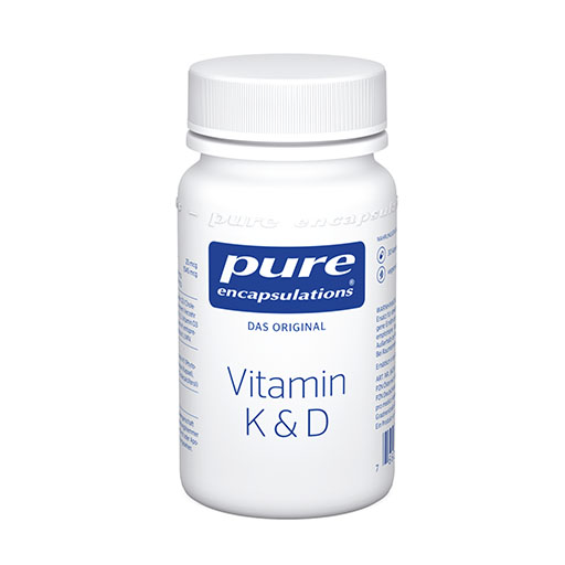 PURE ENCAPSULATIONS Vitamin K & D Kapseln