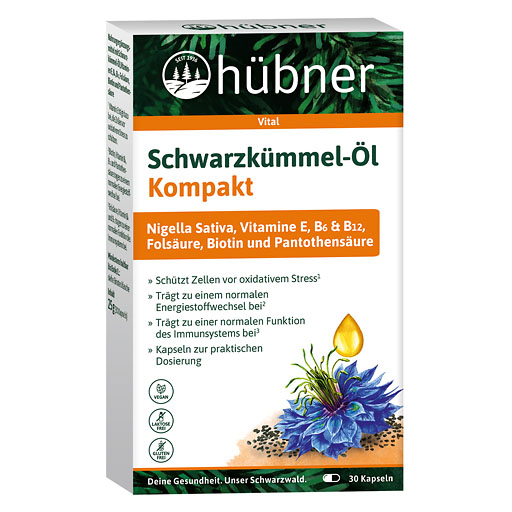 HÜBNER Schwarzkümmel-Öl Kompakt Kapseln